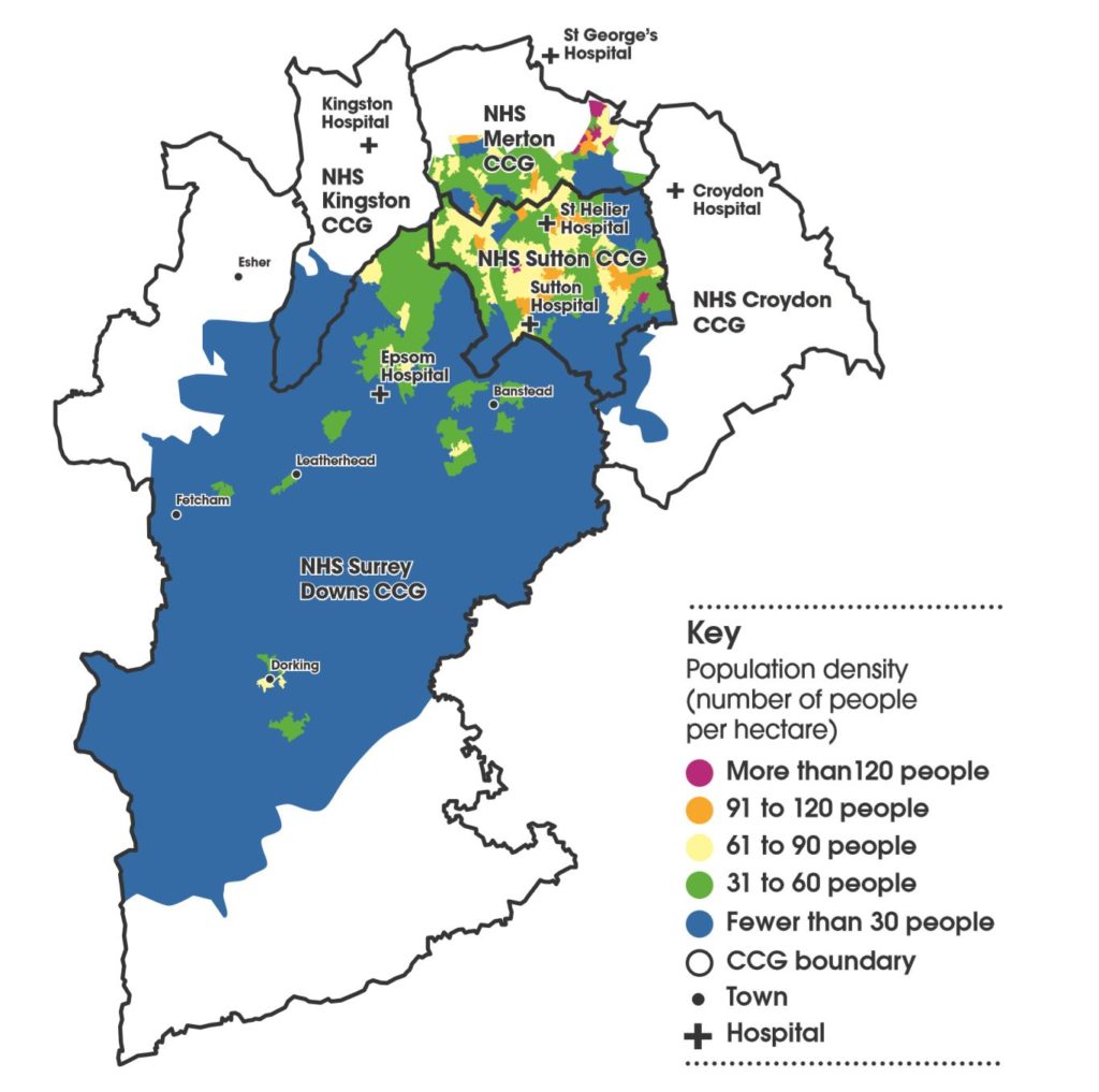 Population density map